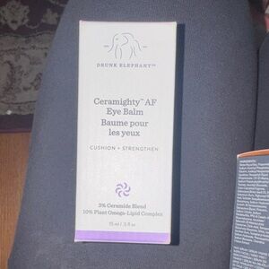 Drunk Elephant Ceramighty AF Eye Balm - White and Purple